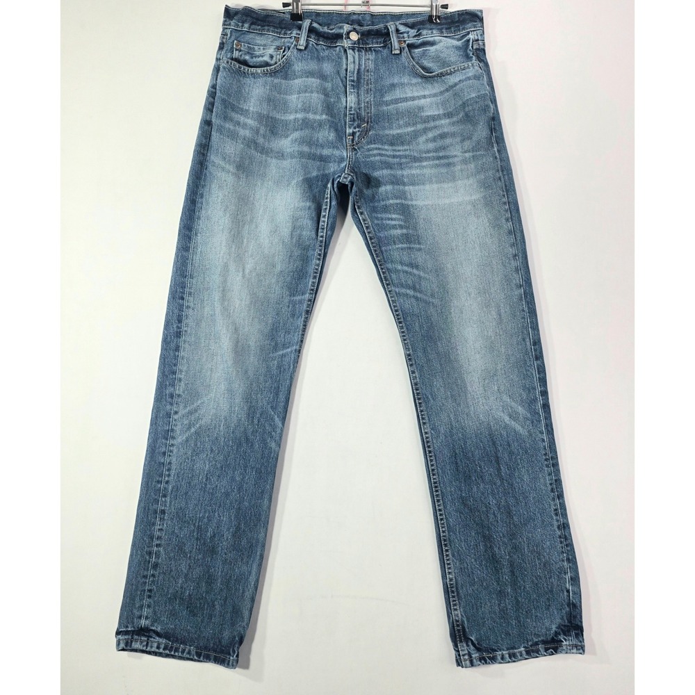 Levis 559 Relaxed Straight Jeans Mens 37x34 Medium Wash Blue Denim